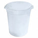 Round Container 9 3/4 in L White