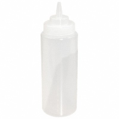 Squeeze Bottle 9 1/4 Clear Plastic PK12