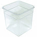 Food Storage Container 8 1/4 in L Clear