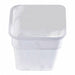 Square Container 12 in L White