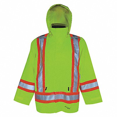 Rain Jacket Class 3 Type R Ylw/Grn L