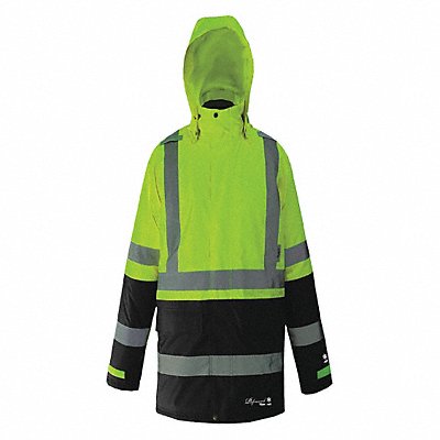 Rain Jacket Class 3 Type R Blk/Ylw 3XL