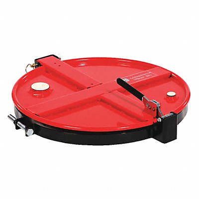 Drum Lid Red Steel 55 gal