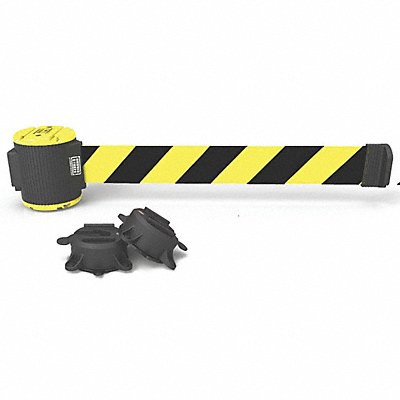 Magnetic Belt Barrier 30ftL Yellow/Black