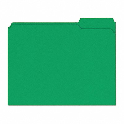 File Folder 1/3 Green PK100