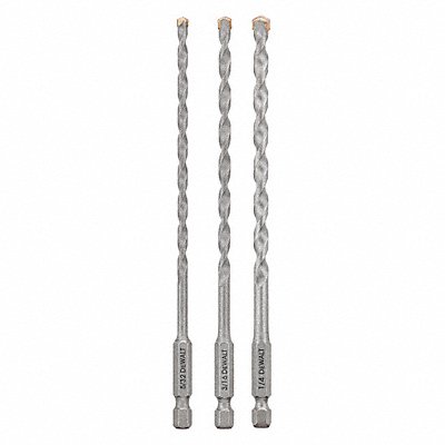 Masonry Drill Set 3pc Carbide Tip