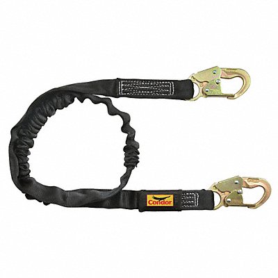 Shock-Absorbing Lanyard Black