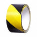 Floor Tape Black/Yellow 2 inx60 ft Roll