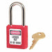 K7449 Lockout Padlock KD Red 1-3/4 H PK6