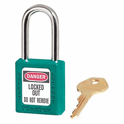 K7449 Lockout Padlock KD Teal 1-3/4 H PK6