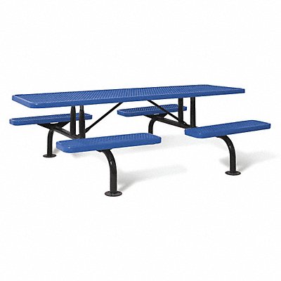 Picnic Table Blue 30 in H 96 in W