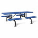 Picnic Table Blue 30 in H 96 in W