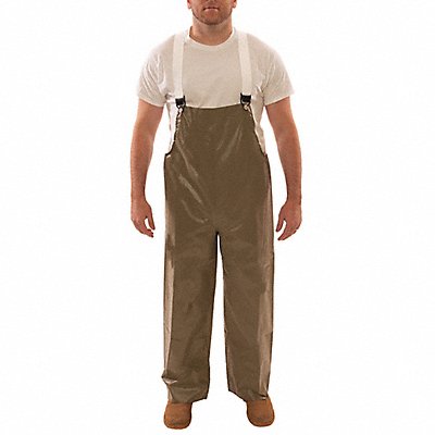 J4033 Flame Resistant Rain Bib Overall Green L