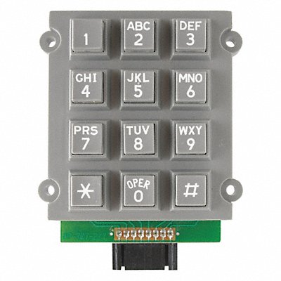 Keypad Plastic Gray Accessory