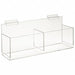 Dble Hosiery Bin 5 D 16 W 7 H Clear PK8