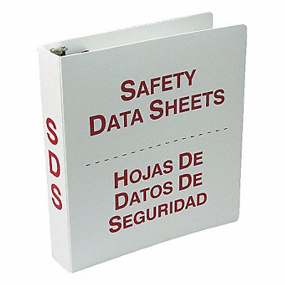 Binder Red/White 10-5/8 in W Bilingual