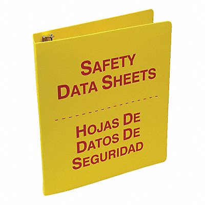 Binder Red/Yellow 10-5/8 in W Bilingual