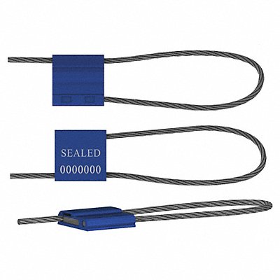 Cable Seals Blue Anodized PK50