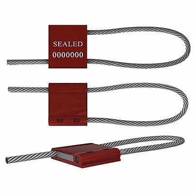 Cable Seals Red Anodized PK50