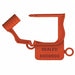 Padlock Seals Orange Plastic PK50