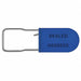 Padlock Seals Blue Plastic PK50