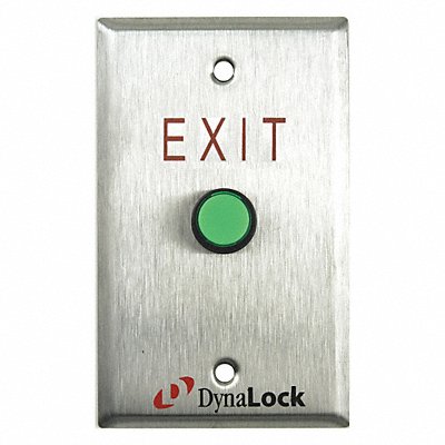 Push to Exit Button SS Green