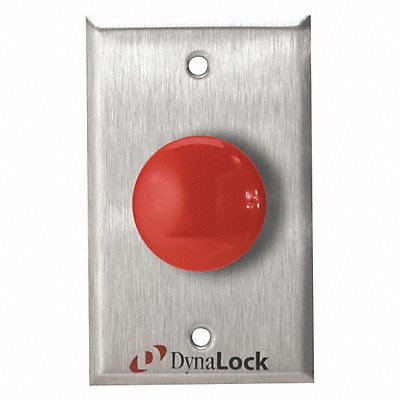 Exit Push Button SS Red Red Switch