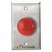 Exit Push Button SS Red