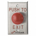 Push to Exit Button SS Silver