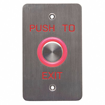 Push to Exit Button SS Green/Red