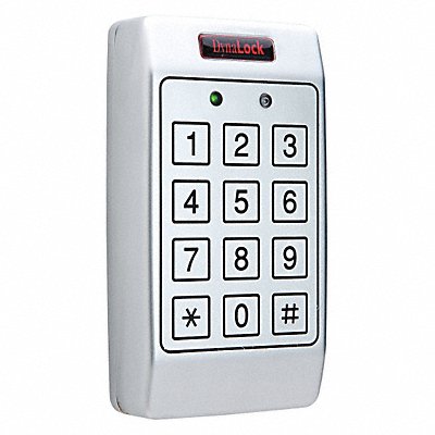 Access Keypad Steel White 4in. Hx3in. W