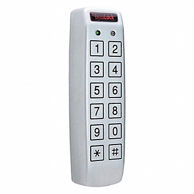 Access Keypad Steel White 6in. Hx2in. W