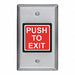 Push to Exit Button 2-7/8 in.W Momentary