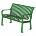 Outdoor Bench 48 in L 27-1/2 in W Grn