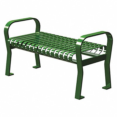 Outdoor Bench 49 in L 20 in W Green