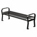 Outdoor Bench 71 in L 25-1/2 in H Blck