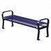 Outdoor Bench 71 in L 20 in W Blue