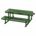 Picnic Table Green 71-1/2in.D 77-1/2in.W