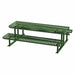 Picnic Table Green 94 in D 77-1/2 in W