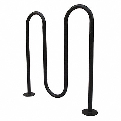 Bike Rack Black Steel 43-1/2 in 5-Bike