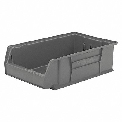 F9075 Super Size Bin Gray Plastic 6 in