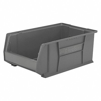 F8566 Super Size Bin Gray Plastic 8 in