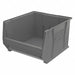 F9073 Super Size Bin Gray Plastic 12 in