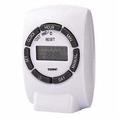 Plug In Timer White Indoor 125V 1000W