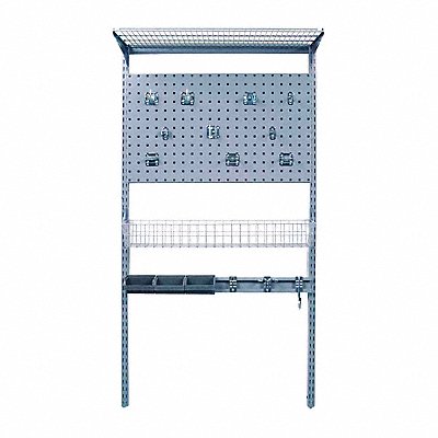 Wire Wall Shelf System 16 inx63 inx33 in