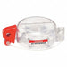 Push Button Lockout Clear/Red 1/4 in.