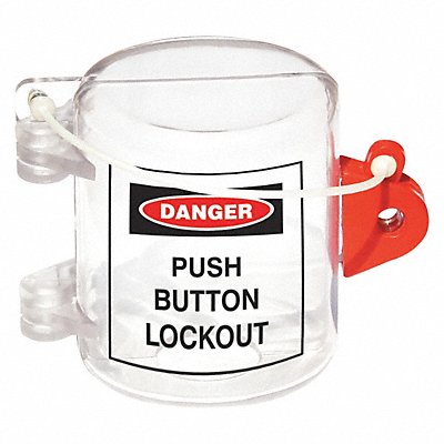 Push Button Lockout Clear 1/4 in.