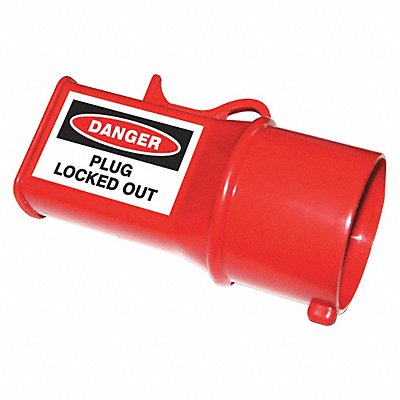 Plug Lockout Red 4-1/2 x3-3/4 