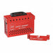 Group Lockout Box Red 9-1/2 in W Steel