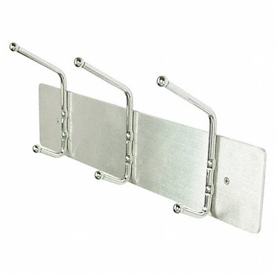 Coat Rack Silver 3-3/4 in D 18 in W